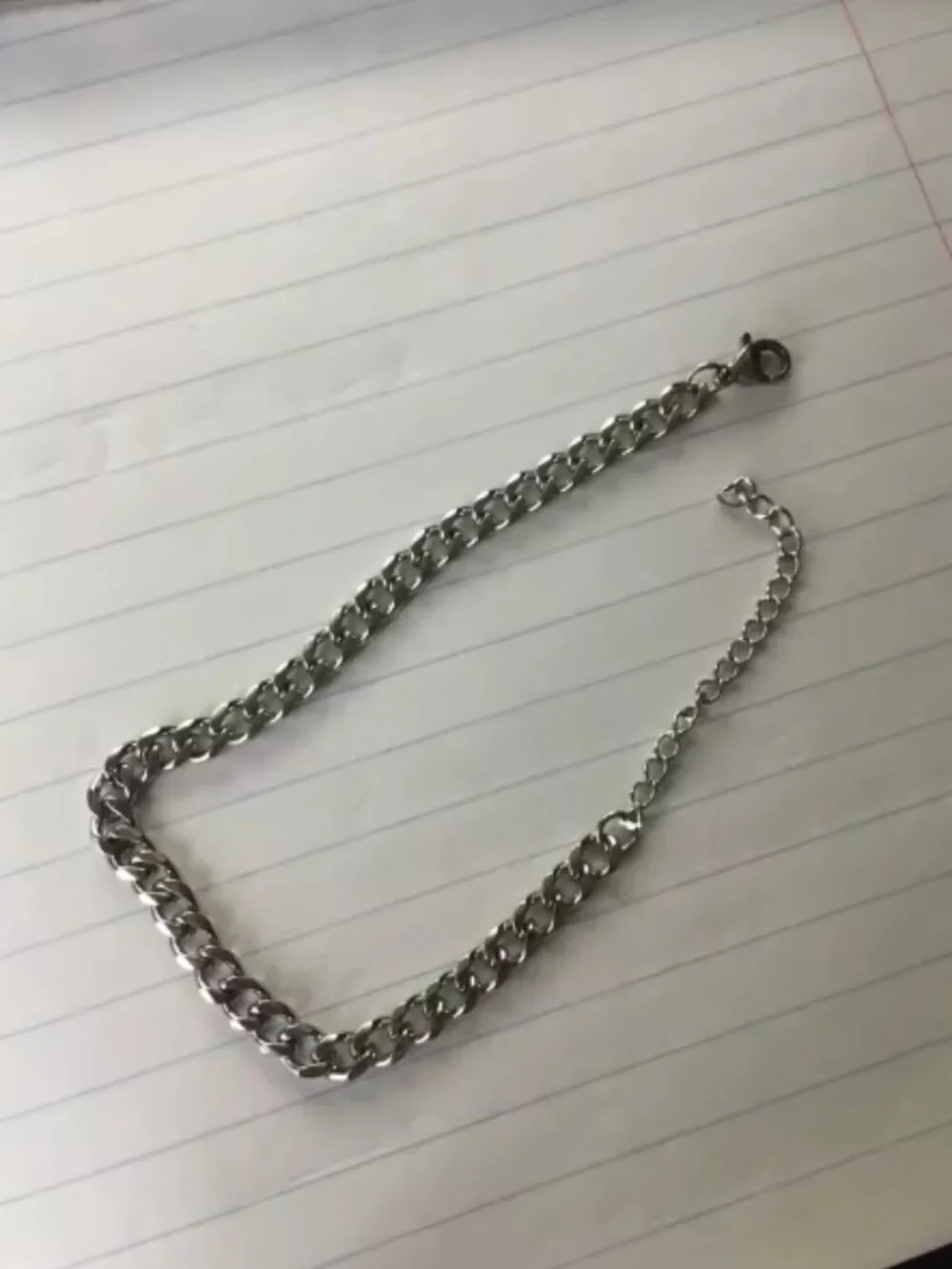 5 mm Men Bracelet Stainless Steel Chain Cuban Silver Color